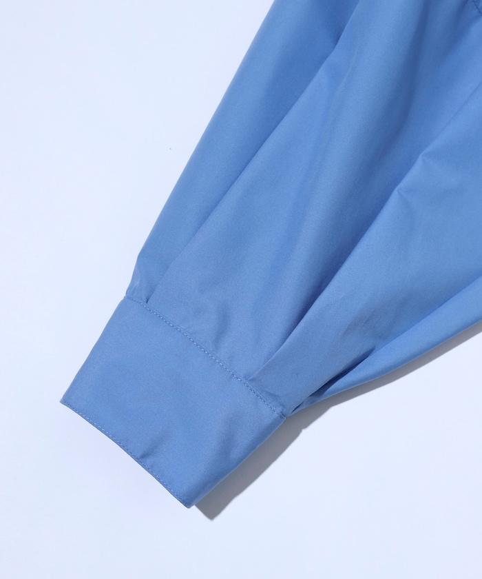 箱褶 蓬袖 長袖襯衫