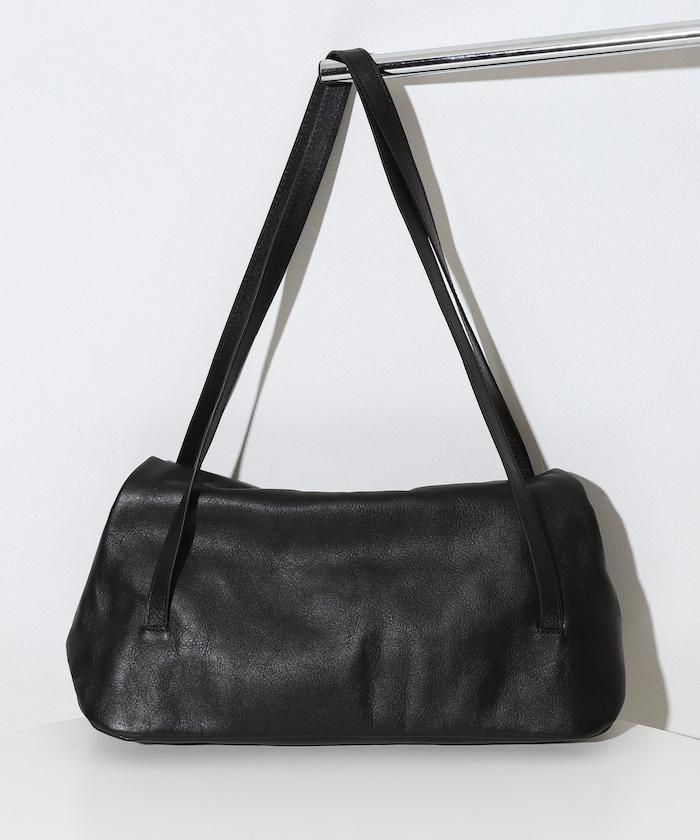 牛革防潑水翻蓋設計單肩包