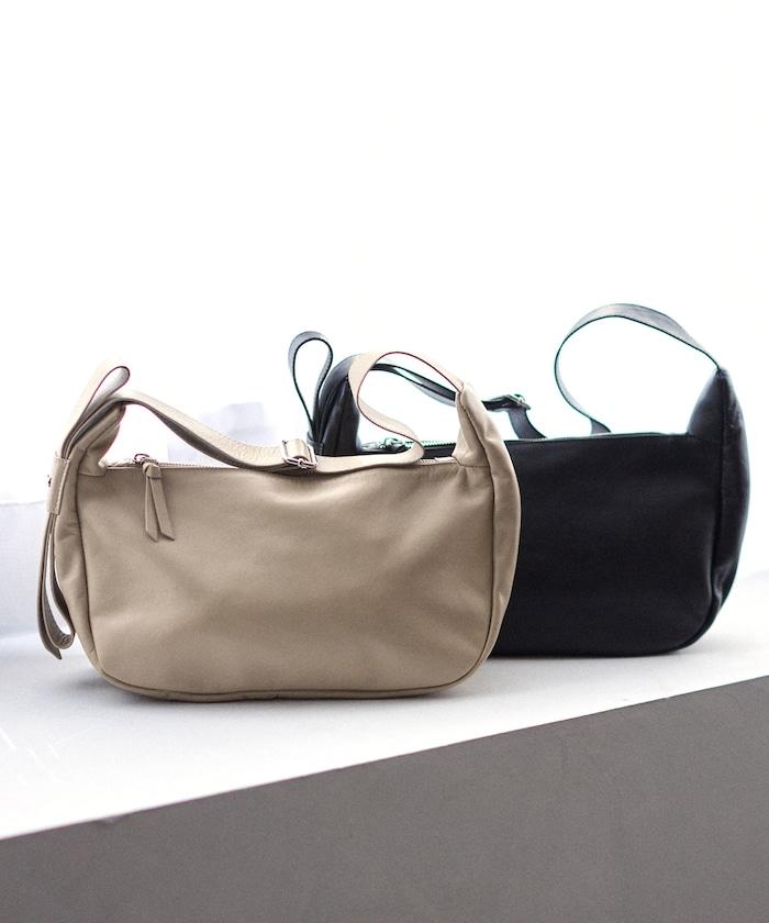 牛皮 半月造型 防潑水皮革 單肩包