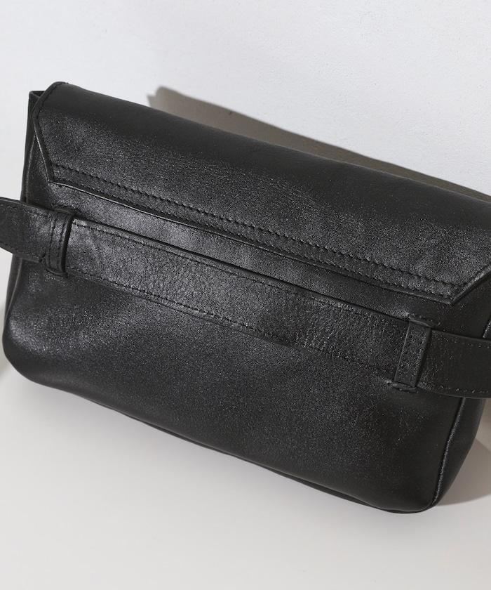 牛皮防潑水腰包