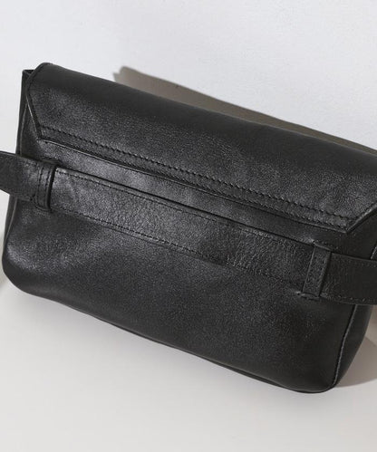 牛皮防潑水腰包