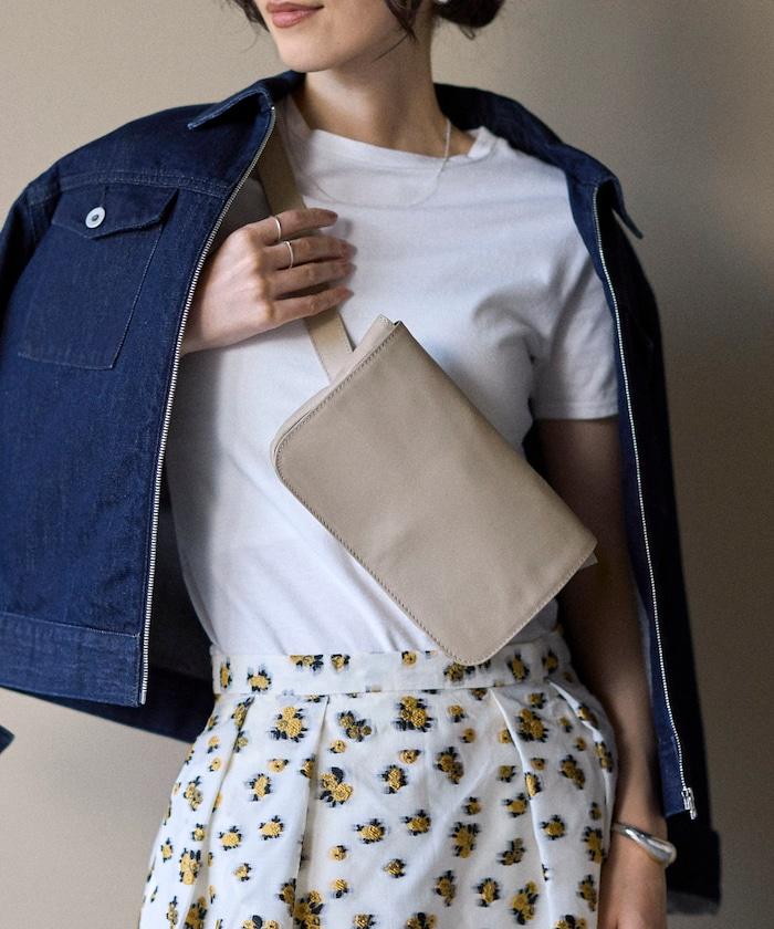 牛皮防潑水腰包