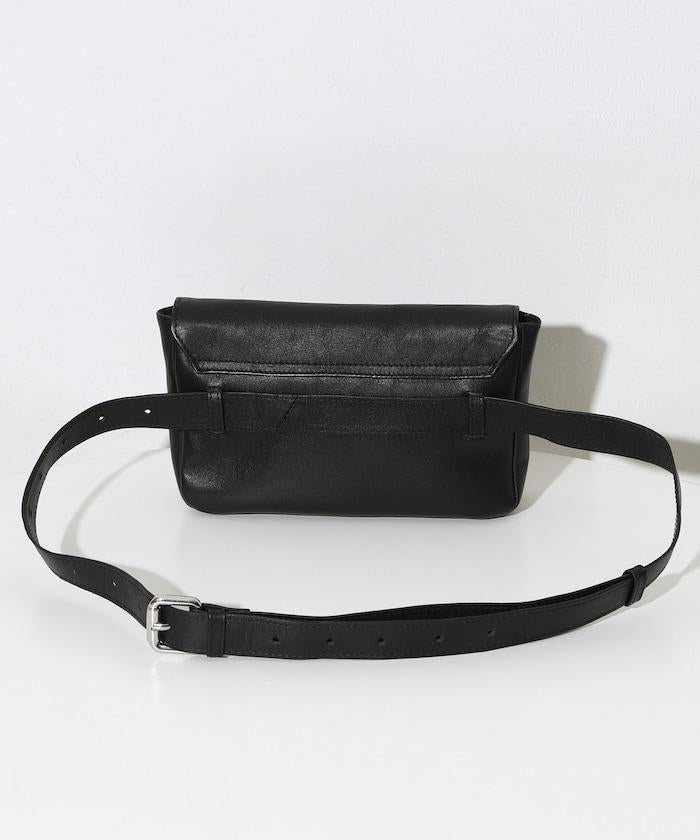 牛皮防潑水腰包