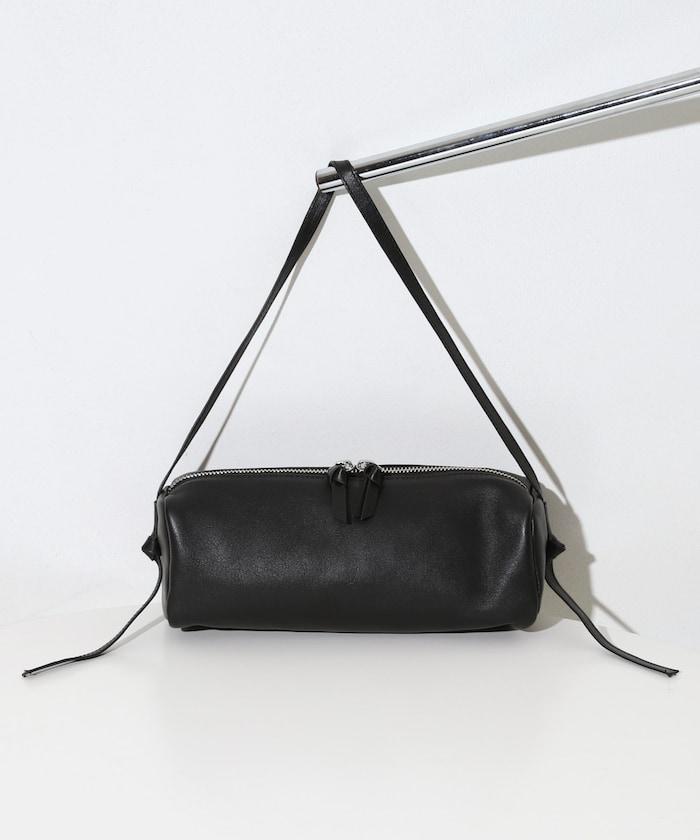 防潑水牛皮 圓筒設計 波士頓包