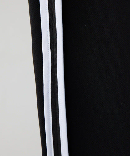 彈力全鬆緊腰直筒 雙線設計 休閒褲【SUM1 STYLE】