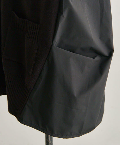 SUM1 STYLE 拼接針織襯衫式開衫