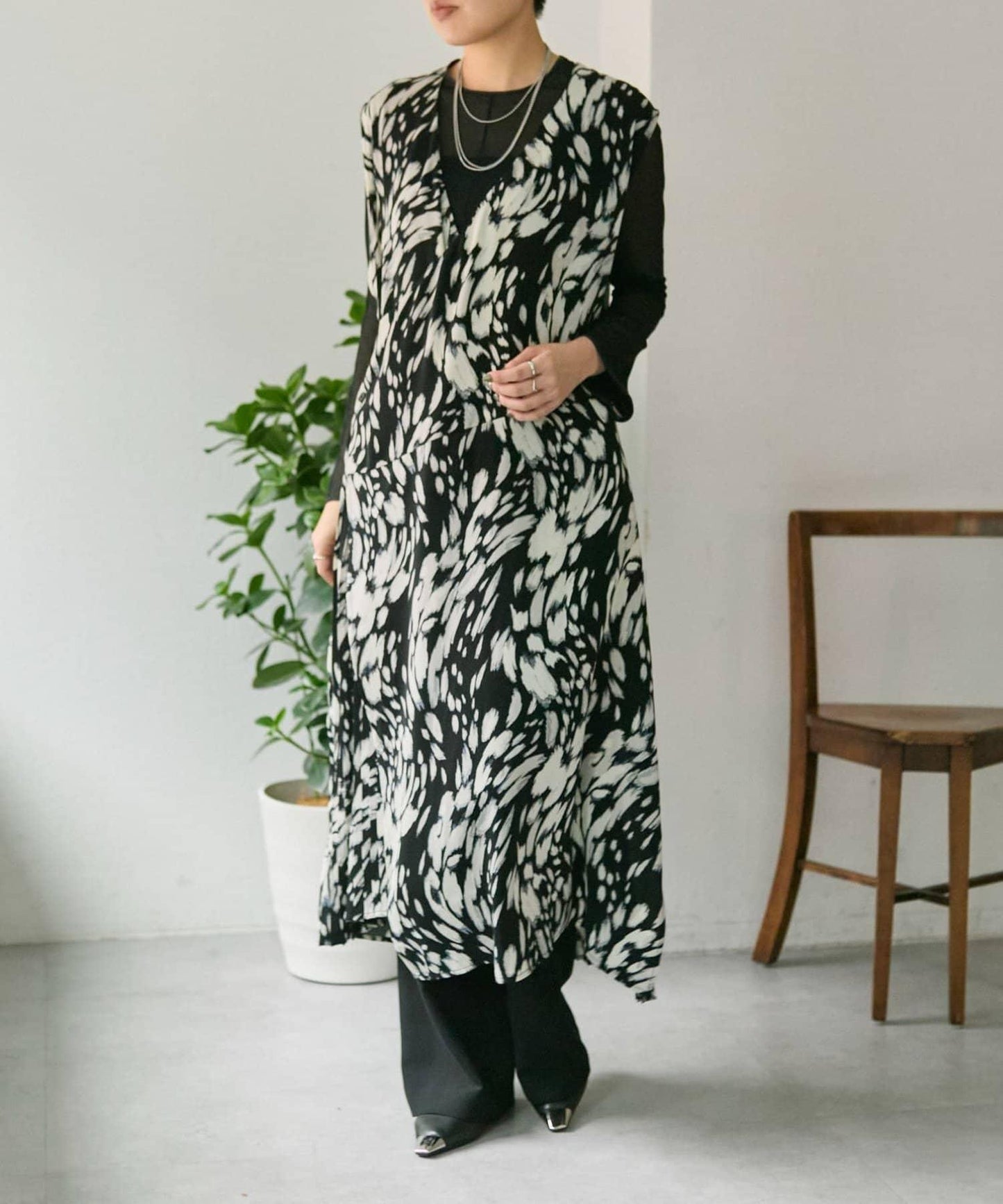 多種穿法褶皺馬甲風連衣裙 SUM1 STYLE