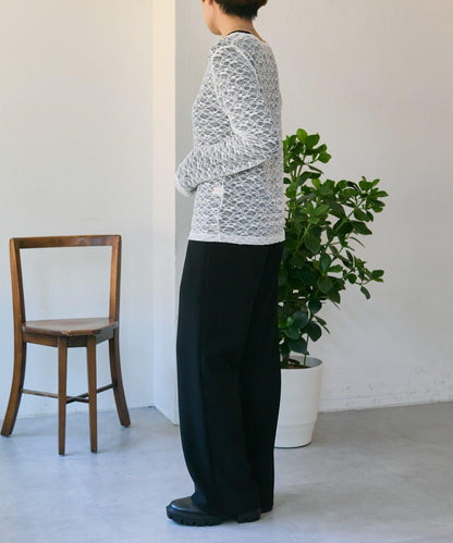 花卉圖案 多穿法 透膚蕾絲 上衣