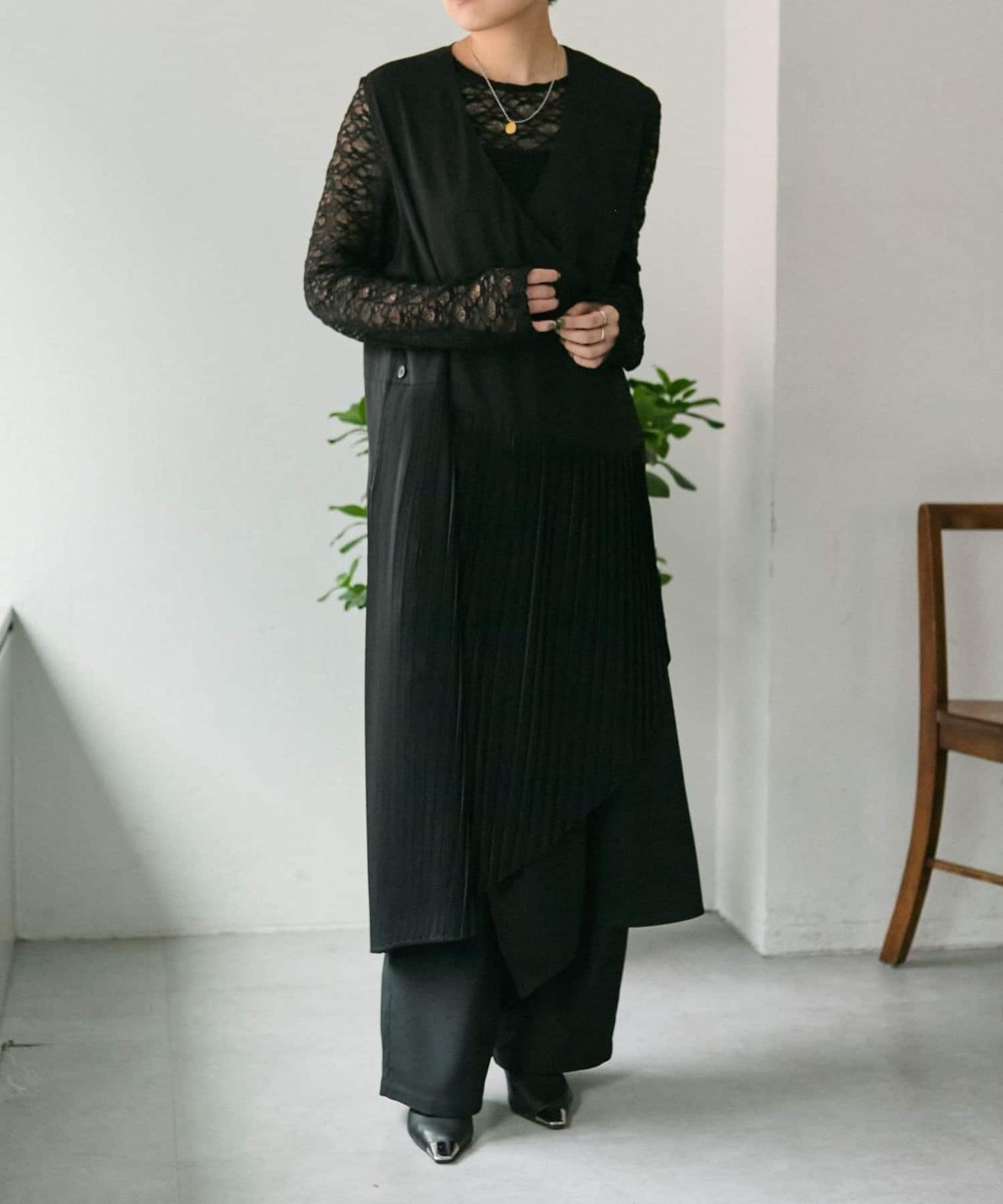 多種穿法褶皺馬甲風連衣裙 SUM1 STYLE