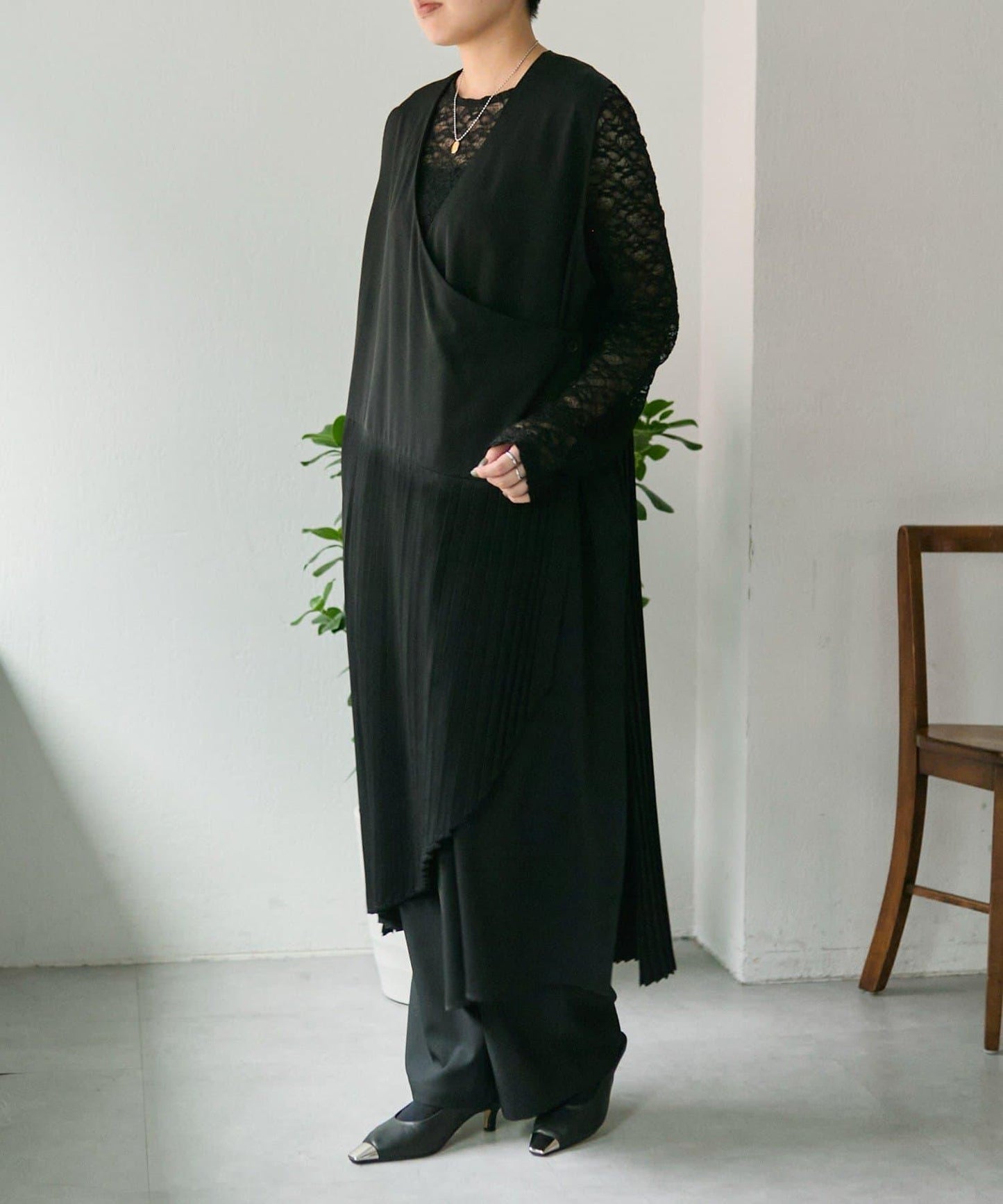 多種穿法褶皺馬甲風連衣裙 SUM1 STYLE