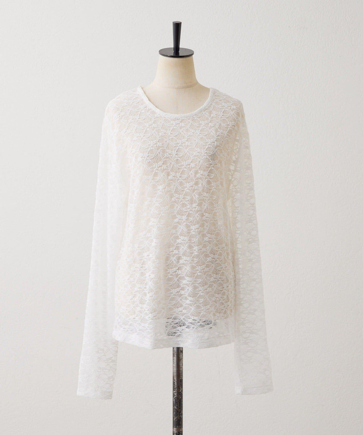 花卉圖案 多穿法 透膚蕾絲 上衣