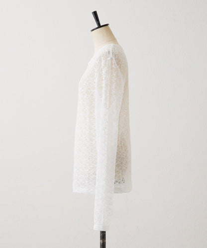 花卉圖案 多穿法 透膚蕾絲 上衣