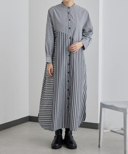 SUM1 STYLE 條紋襯衫連衣裙