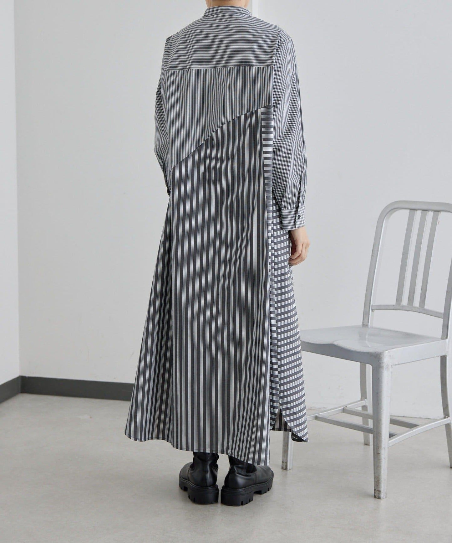 SUM1 STYLE 條紋襯衫連衣裙