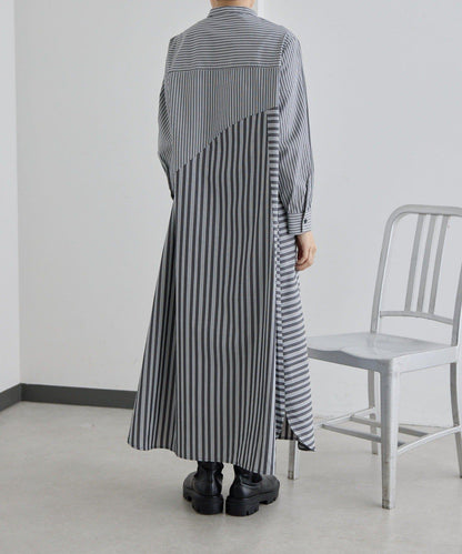 SUM1 STYLE 條紋襯衫連衣裙