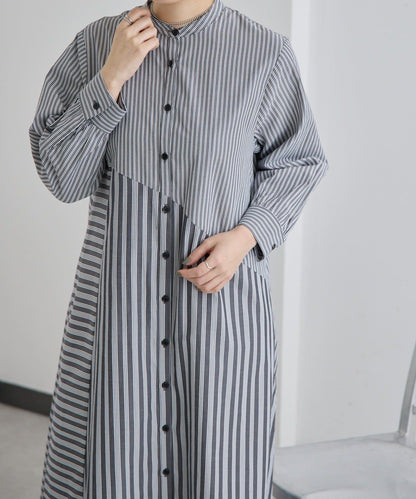 SUM1 STYLE 條紋襯衫連衣裙