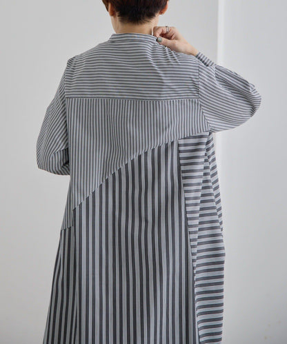 SUM1 STYLE 條紋襯衫連衣裙