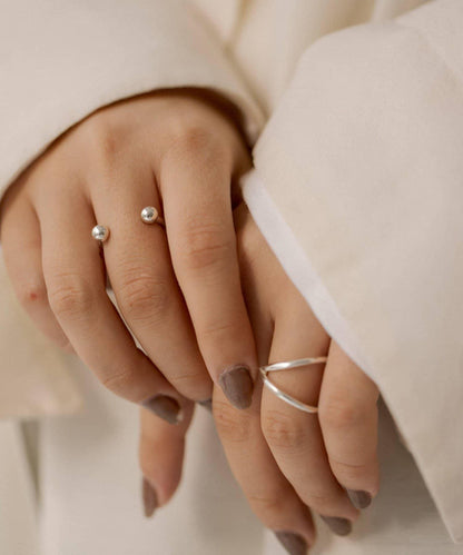《スターリングシルバー使用》 點點戒指套裝