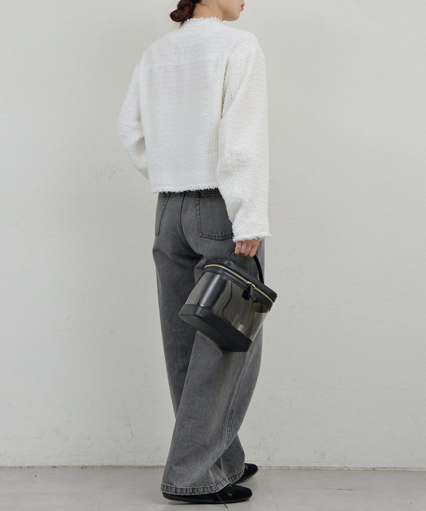 可手洗 花呢 短款夾克