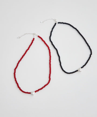 心形珠串設計 項鍊