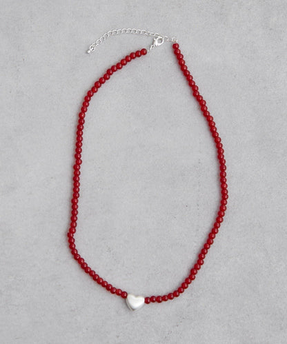 心形珠串設計 項鍊