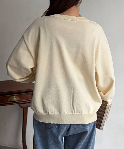 微光金色紐釦針織開衫