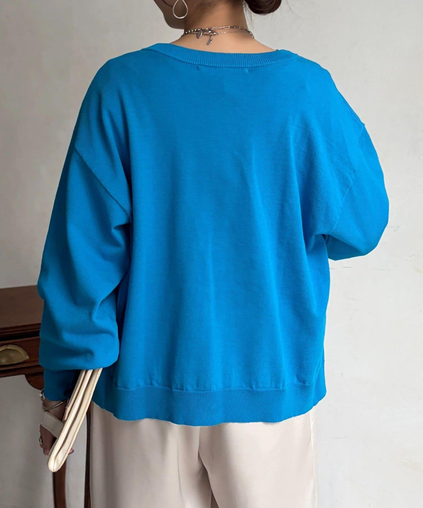 微光金色紐釦針織開衫