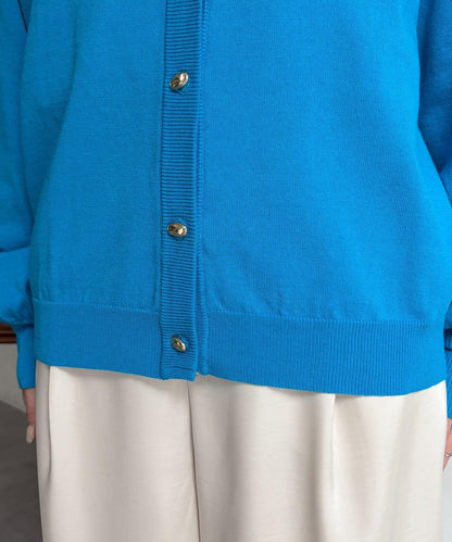 微光金色紐釦針織開衫