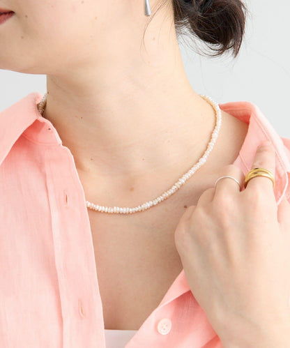 適合正式場合 珍珠×SV925 短款項鍊