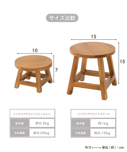 室內圓形迷你凳 petit monde