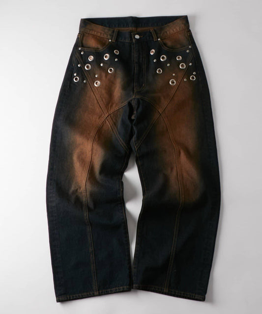 GROMMET SWITCHING 《死神》ED/BLASTED DENIM 牛仔褲