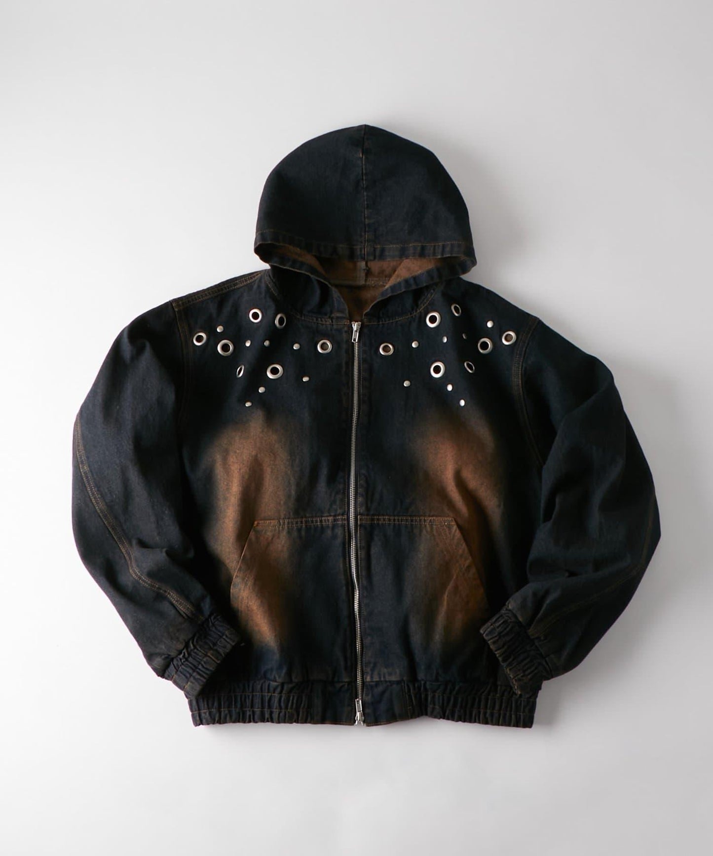 EEYLET DTUDDED DENIM HOODED BLOUSON 牛仔連帽外套