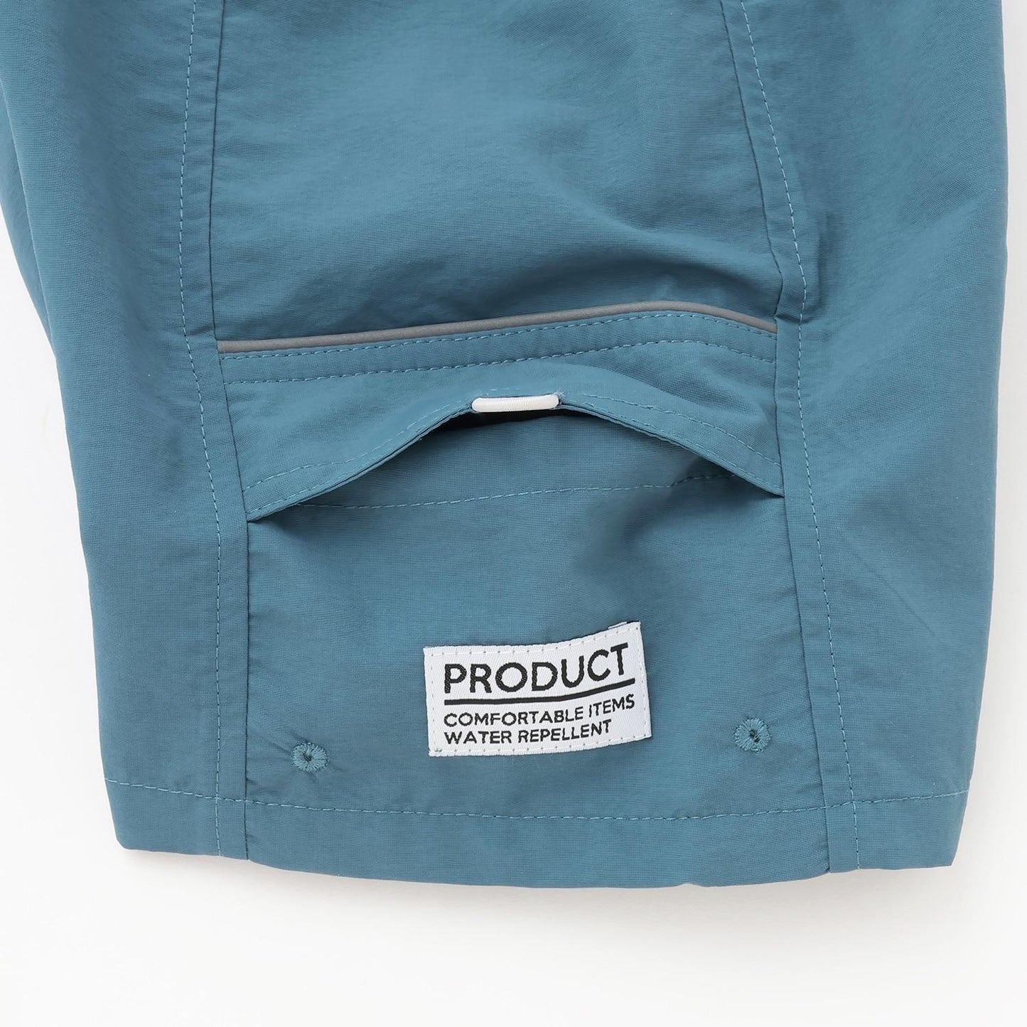 防潑水防汙耐用抗UV 四分丈 反光片 休閒短褲