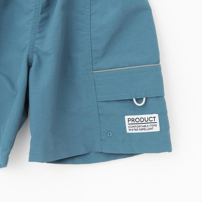 防潑水防汙耐用抗UV 四分丈 反光片 休閒短褲