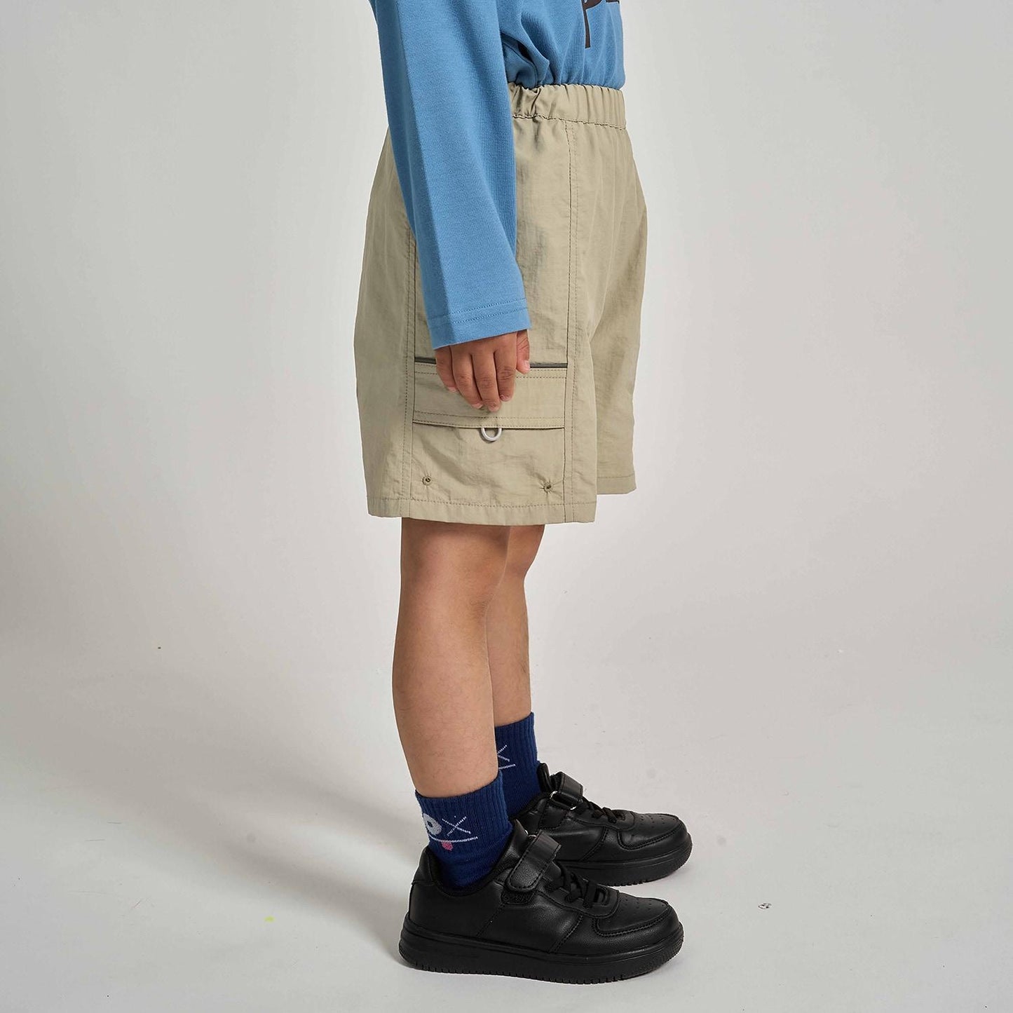 防潑水防汙耐用抗UV 四分丈 反光片 休閒短褲