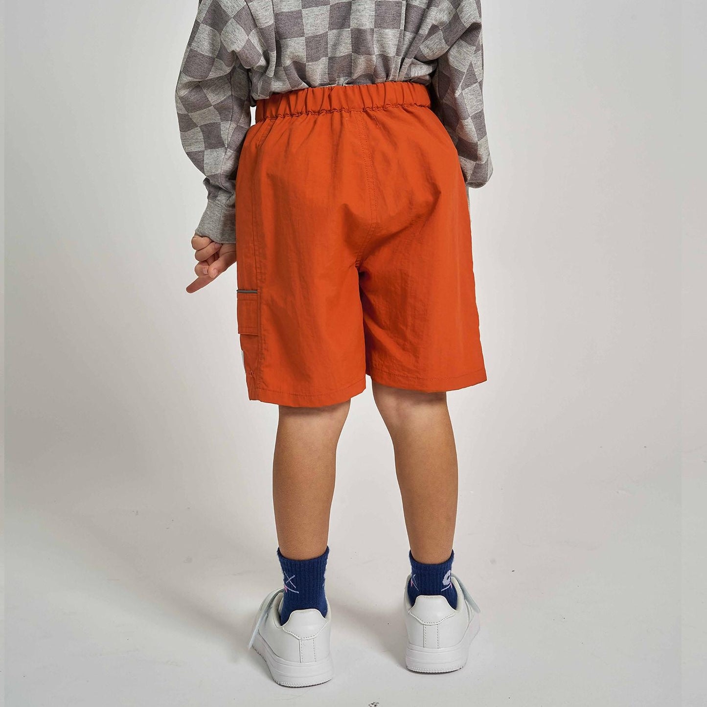 防潑水防汙耐用抗UV 四分丈 反光片 休閒短褲