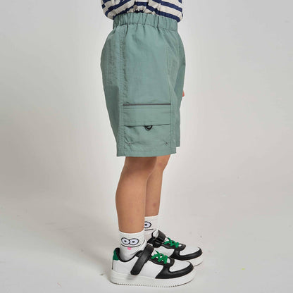 防潑水防汙耐用抗UV 四分丈 反光片 休閒短褲