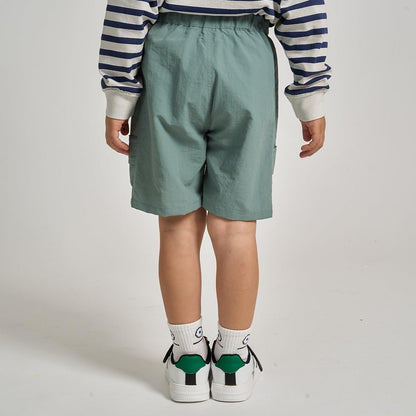 防潑水防汙耐用抗UV 四分丈 反光片 休閒短褲