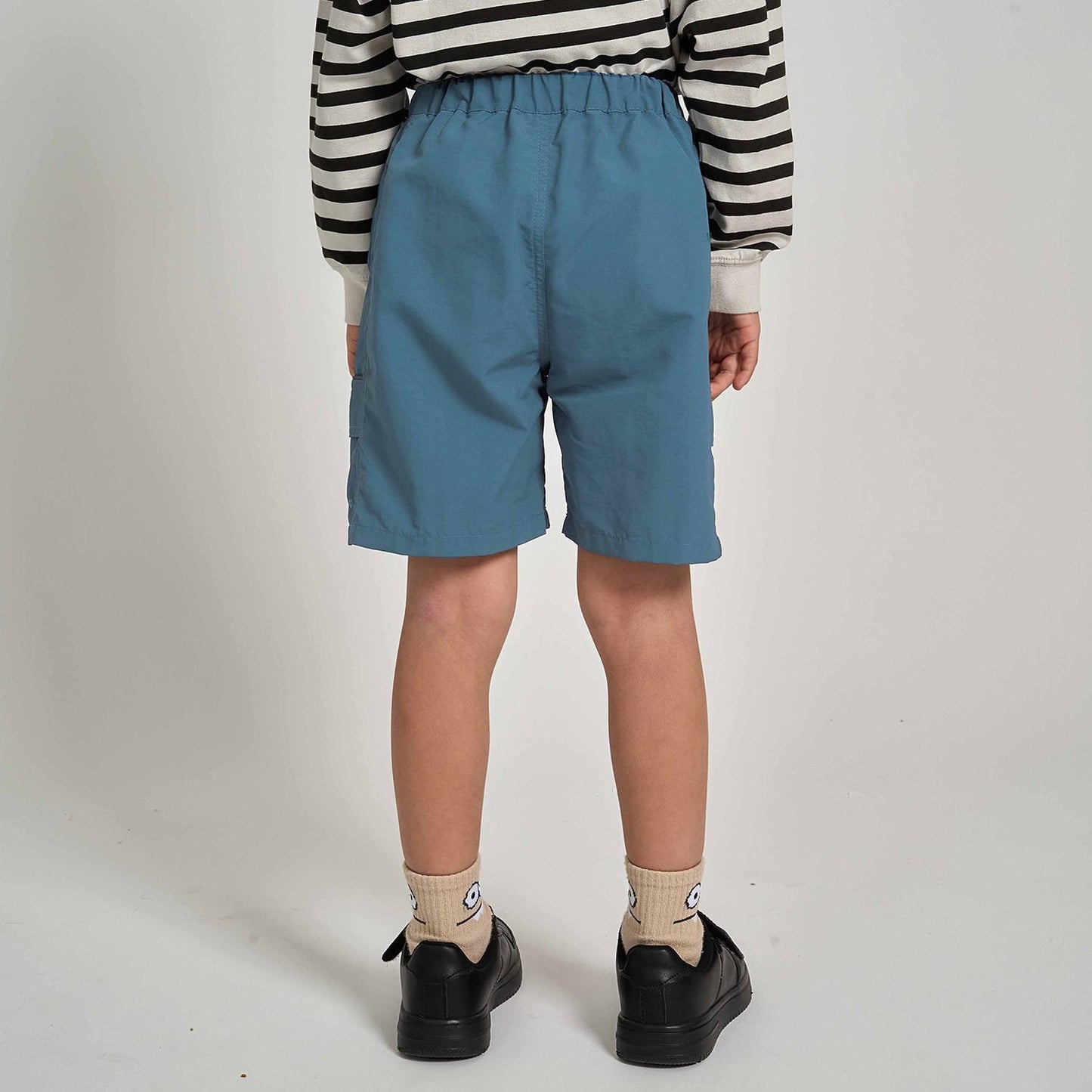 防潑水防汙耐用抗UV 四分丈 反光片 休閒短褲