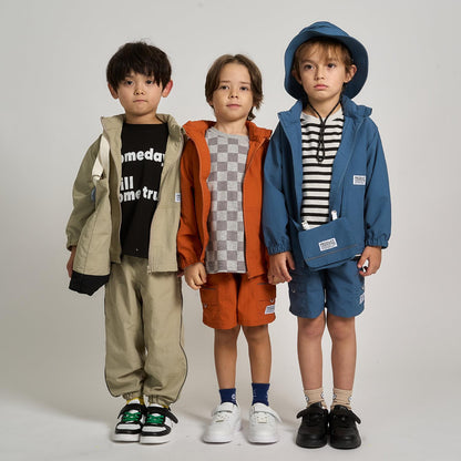 防潑水防汙耐用抗UV 四分丈 反光片 休閒短褲