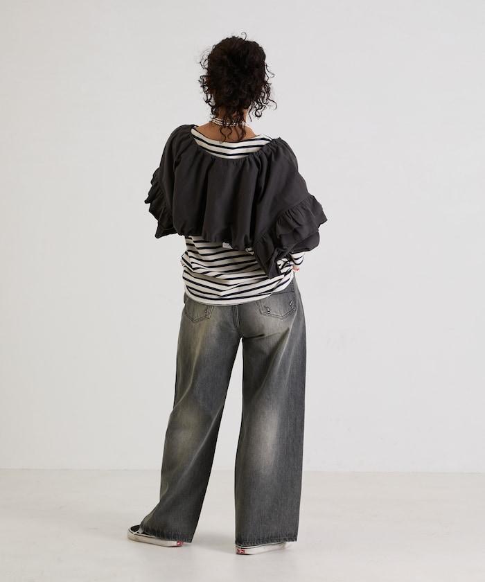 褶皺荷葉邊 拉鍊 短款博萊羅外套