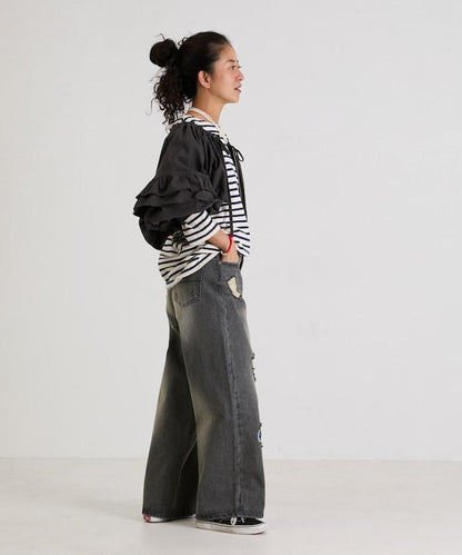 褶皺荷葉邊 拉鍊 短款博萊羅外套