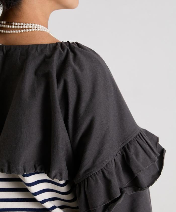 褶皺荷葉邊 拉鍊 短款博萊羅外套