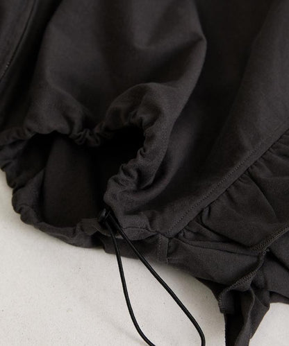 褶皺荷葉邊 拉鍊 短款博萊羅外套