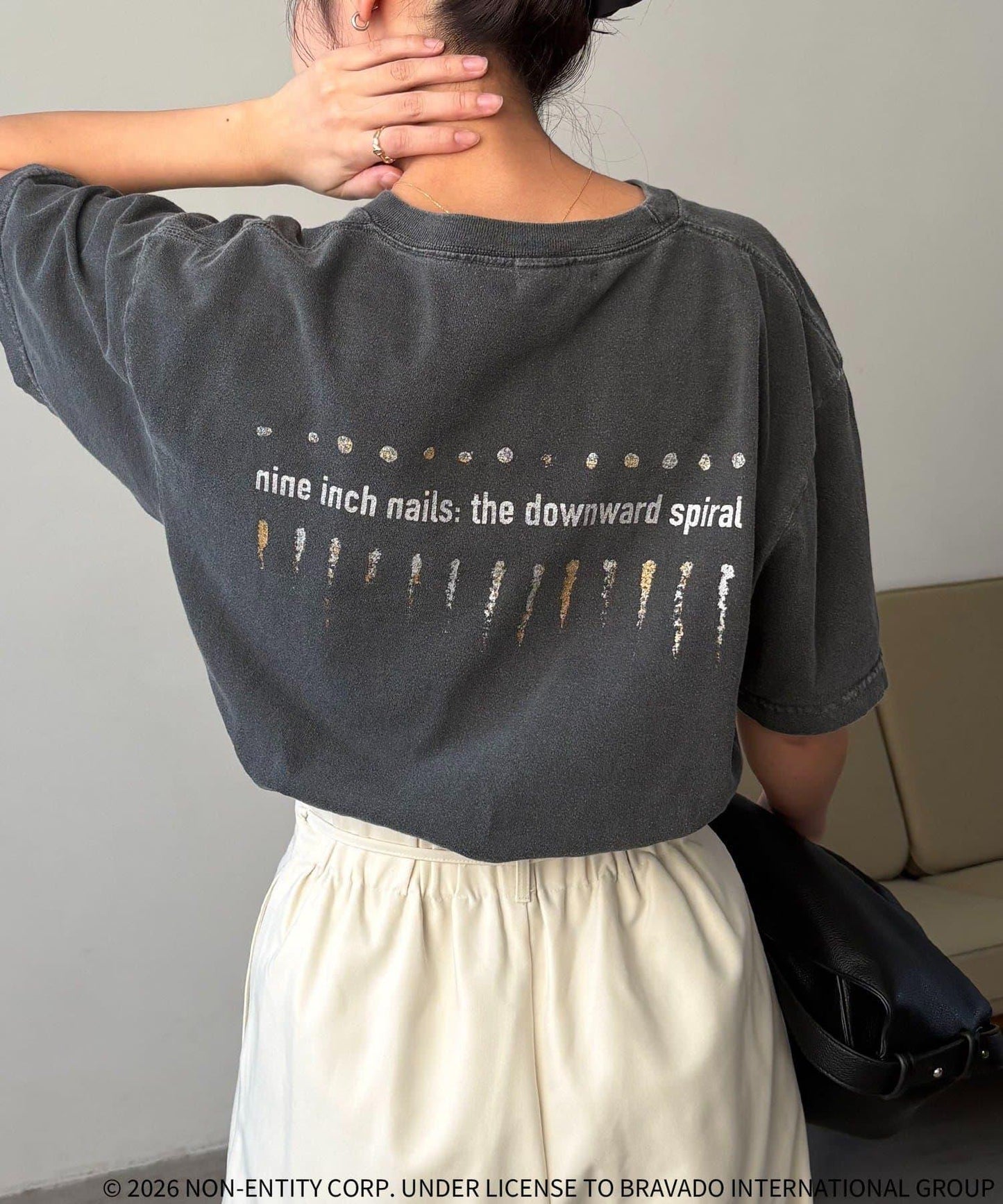 GOOD ROCK SPEED Nine Inch Nails 背部印花T恤