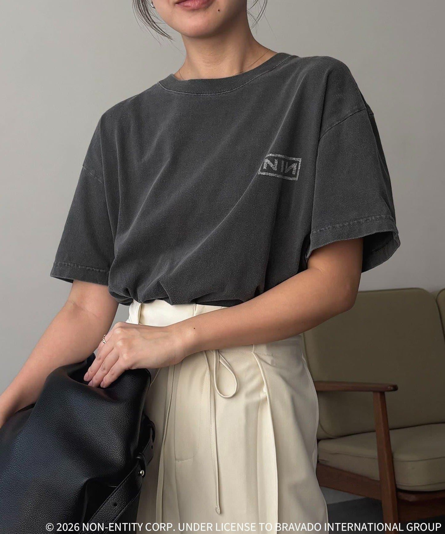 GOOD ROCK SPEED Nine Inch Nails 背部印花T恤