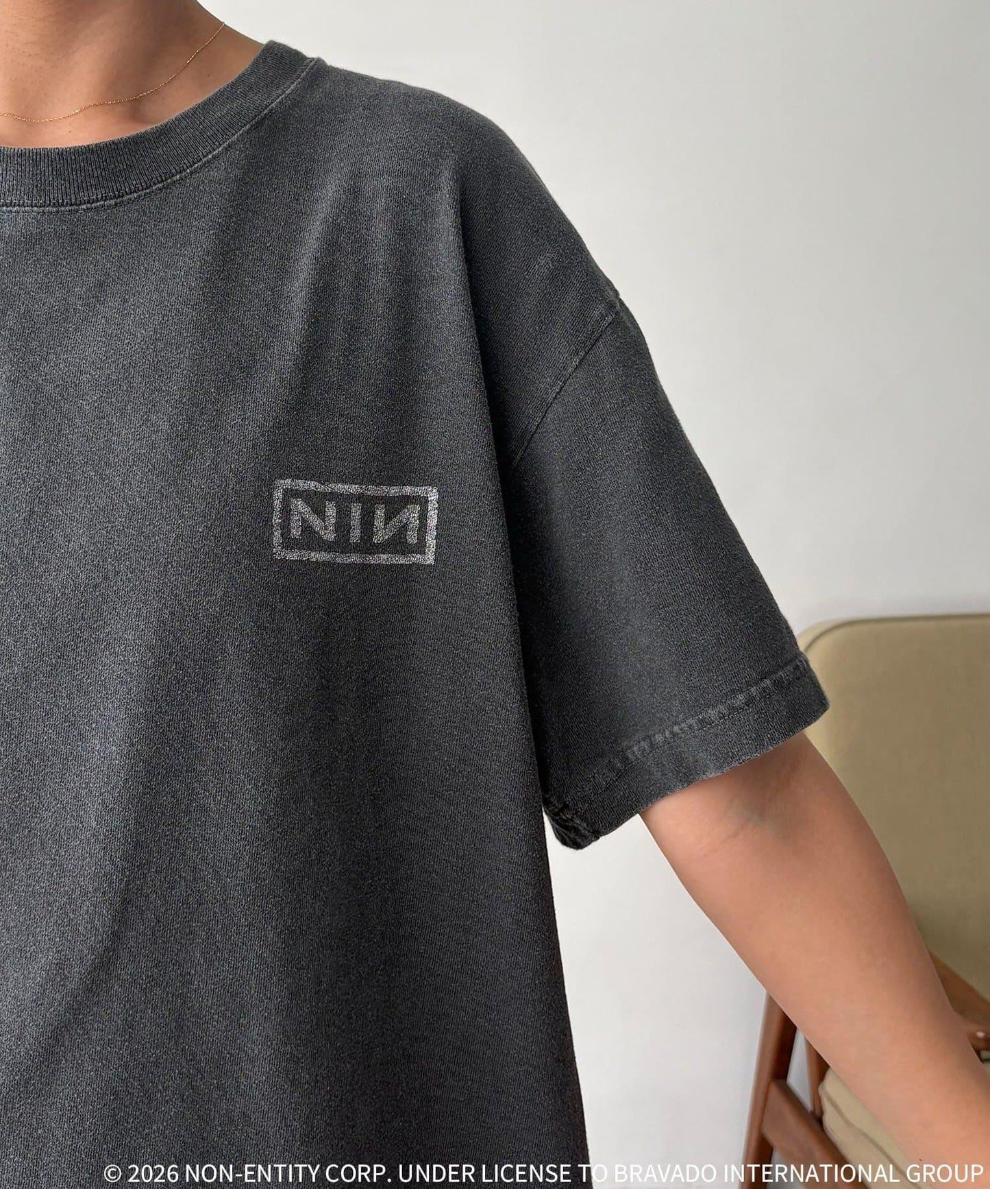 GOOD ROCK SPEED Nine Inch Nails 背部印花T恤