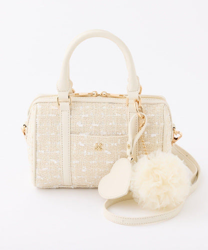 附心形吊飾 迷你波士頓包