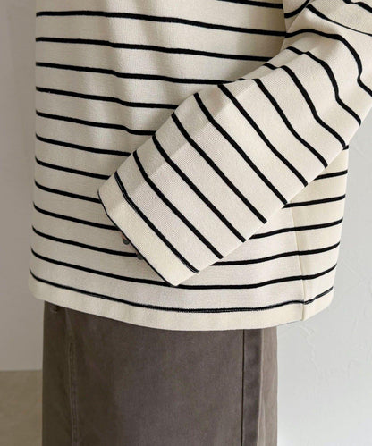 寬鬆版型 條紋 針織套頭衫