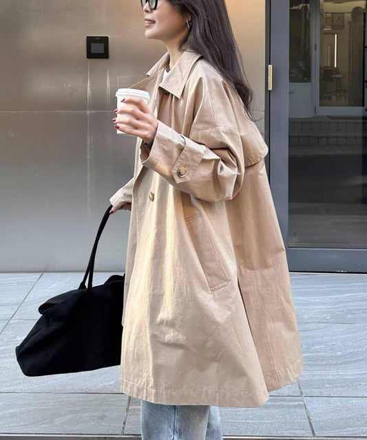 中長款寬鬆風衣外套